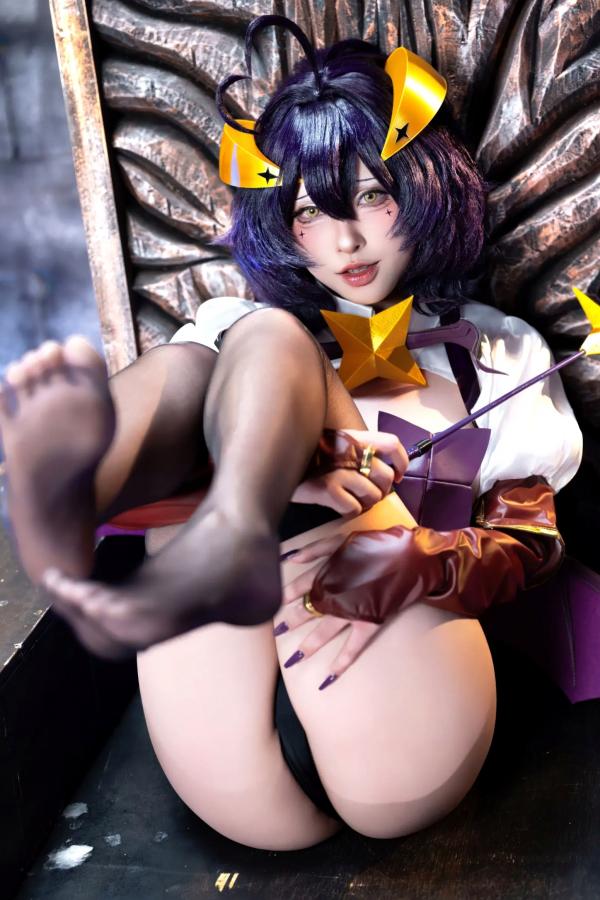    清水由乃《憧憬成为魔法少女》柊舞缇娜×阿良河琪舞角色扮演，暗黑风格大尺度写真，极致身材诱惑火辣出镜 [71P]第46张图片
