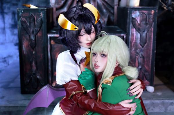    清水由乃《憧憬成为魔法少女》柊舞缇娜×阿良河琪舞角色扮演，暗黑风格大尺度写真，极致身材诱惑火辣出镜 [71P]第51张图片