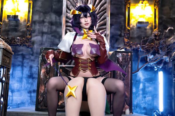    清水由乃《憧憬成为魔法少女》柊舞缇娜×阿良河琪舞角色扮演，暗黑风格大尺度写真，极致身材诱惑火辣出镜 [71P]第70张图片