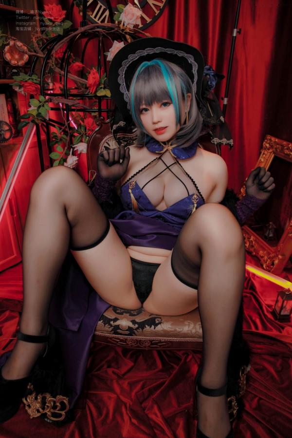    Nyako喵子-碧蓝航线-Cheshire-Cheongsam第16张图片