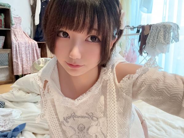    NAGISA魔物喵[fantia]秘密的时间，私房照精选，纯欲短发少女，白色蕾丝内衣配长筒袜的极致诱惑[61P]第22张图片