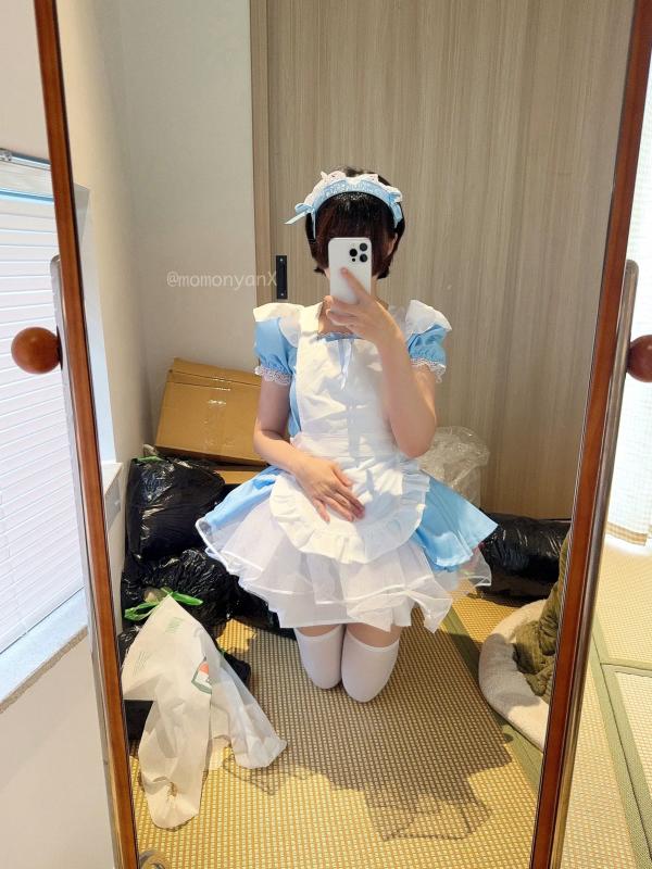    NAGISA魔物喵Cosplay：垃圾屋清理中的软萌女仆，甜美俏皮与诱惑私房写真第1张图片