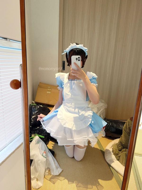    NAGISA魔物喵Cosplay：垃圾屋清理中的软萌女仆，甜美俏皮与诱惑私房写真第2张图片