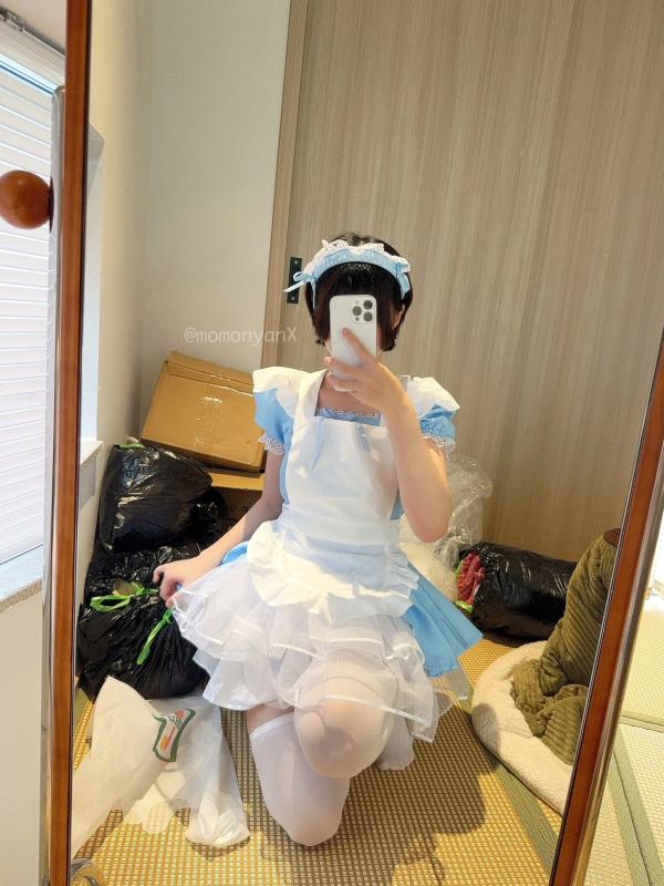    NAGISA魔物喵Cosplay：垃圾屋清理中的软萌女仆，甜美俏皮与诱惑私房写真第5张图片