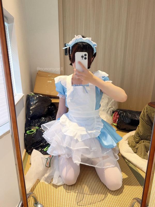    NAGISA魔物喵Cosplay：垃圾屋清理中的软萌女仆，甜美俏皮与诱惑私房写真第6张图片