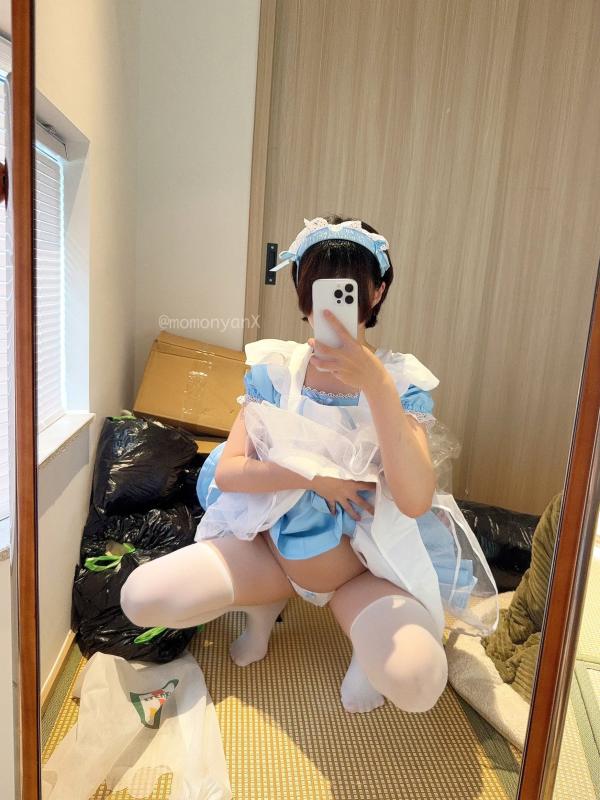    NAGISA魔物喵Cosplay：垃圾屋清理中的软萌女仆，甜美俏皮与诱惑私房写真第7张图片