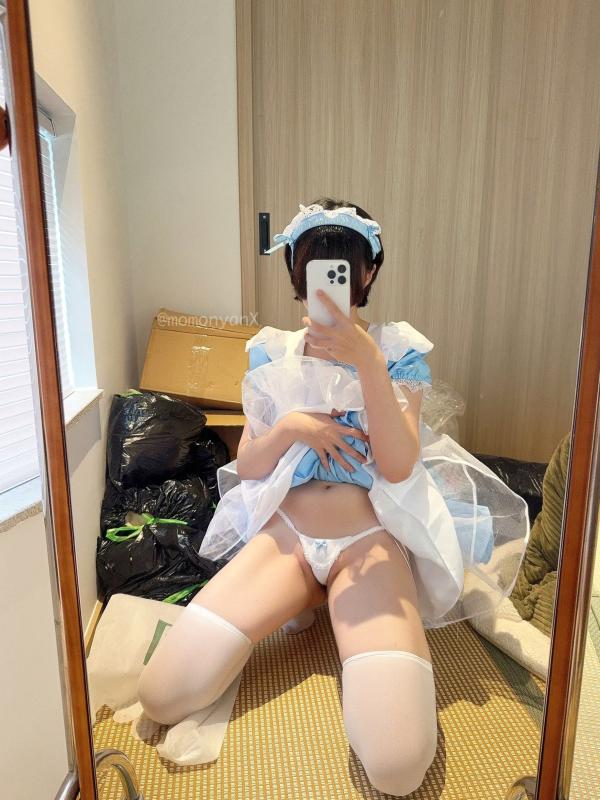    NAGISA魔物喵Cosplay：垃圾屋清理中的软萌女仆，甜美俏皮与诱惑私房写真第10张图片