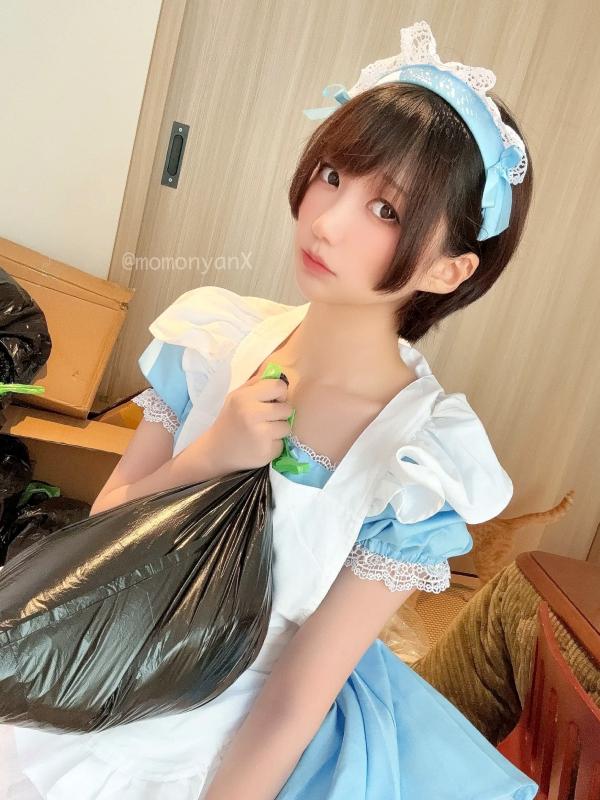    NAGISA魔物喵Cosplay：垃圾屋清理中的软萌女仆，甜美俏皮与诱惑私房写真第29张图片