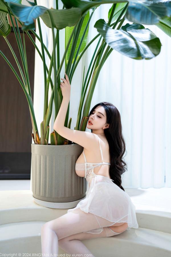    XingYan星颜社227期-潘思沁白纱情趣内衣爆乳，浴室私房大尺度写真，性感极致人间胸器傲人曲线第33张图片