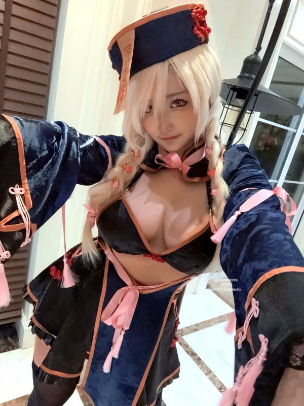    贝贝琪Becky - 邪魅瞌睡僵尸Cosplay大尺度写真，中式元素碰撞极限性感与诱惑第5张图片
