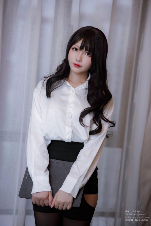    Nyako喵子-危险的邻家女士OL，职场装扮下的绳艺诱惑，办公室OL制服写真第78张图片