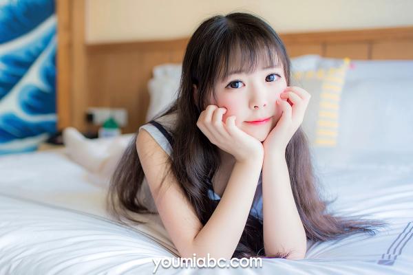    YouMi尤蜜-2021.04.27-向小圆《死库水软妹》清纯日系少女写真，白色连体泳衣，制服诱惑，灵动萝莉清新居家风格第9张图片