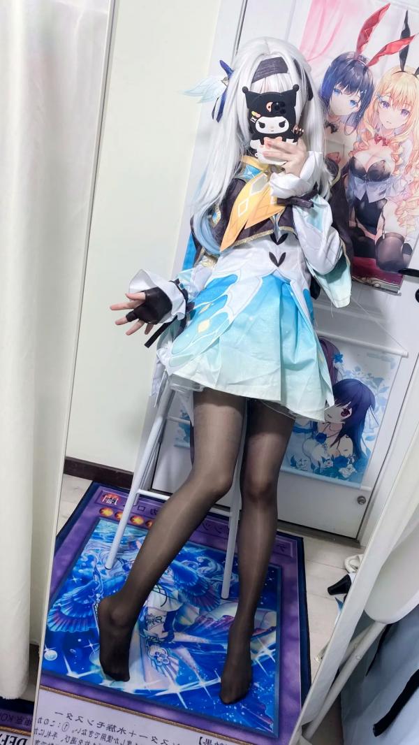    白栎Shirly - 流萤 Firefly 崩坏星穹铁道Cosplay镜面自拍丝袜私房写真 [76P]第7张图片