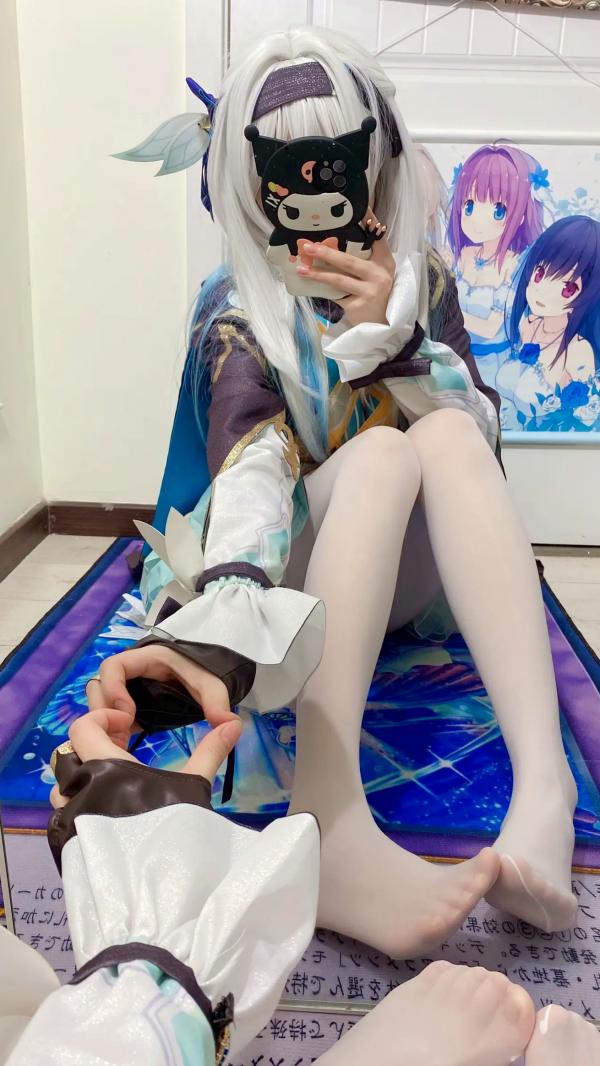   白栎Shirly - 流萤 Firefly 崩坏星穹铁道Cosplay镜面自拍丝袜私房写真 [76P]第11张图片