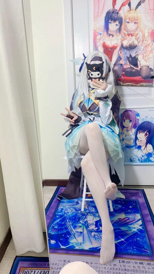    白栎Shirly - 流萤 Firefly 崩坏星穹铁道Cosplay镜面自拍丝袜私房写真 [76P]第12张图片
