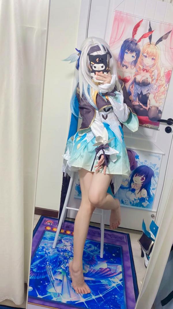    白栎Shirly - 流萤 Firefly 崩坏星穹铁道Cosplay镜面自拍丝袜私房写真 [76P]第19张图片