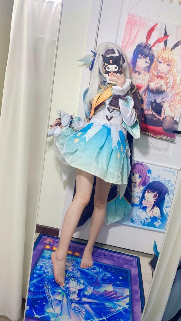    白栎Shirly - 流萤 Firefly 崩坏星穹铁道Cosplay镜面自拍丝袜私房写真 [76P]第24张图片