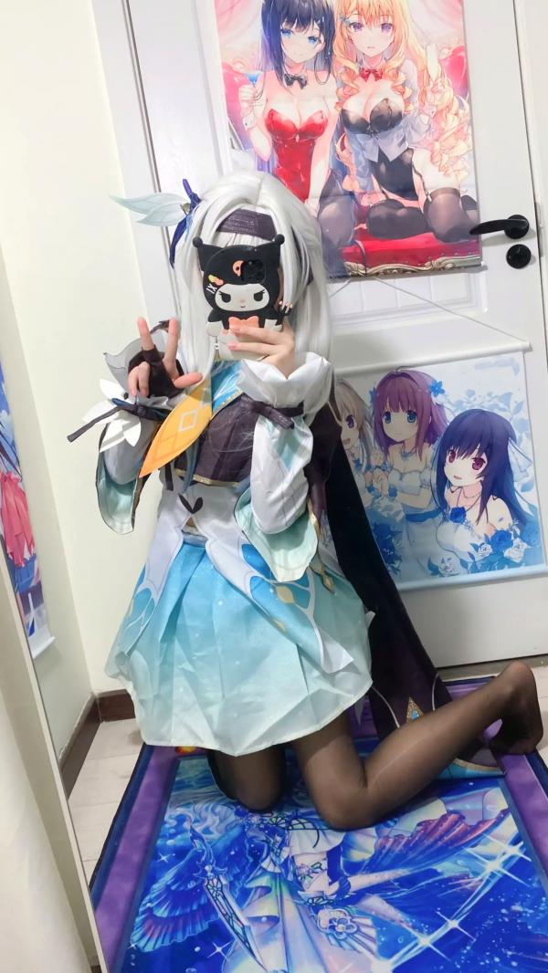    白栎Shirly - 流萤 Firefly 崩坏星穹铁道Cosplay镜面自拍丝袜私房写真 [76P]第25张图片