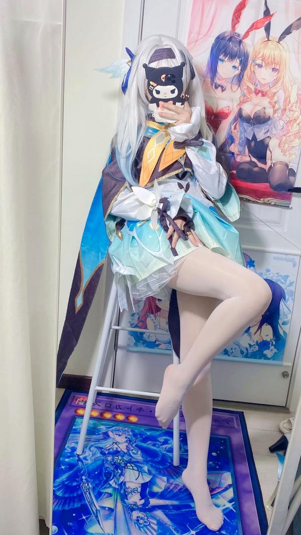    白栎Shirly - 流萤 Firefly 崩坏星穹铁道Cosplay镜面自拍丝袜私房写真 [76P]第29张图片