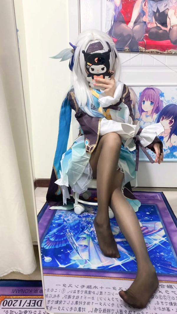    白栎Shirly - 流萤 Firefly 崩坏星穹铁道Cosplay镜面自拍丝袜私房写真 [76P]第35张图片