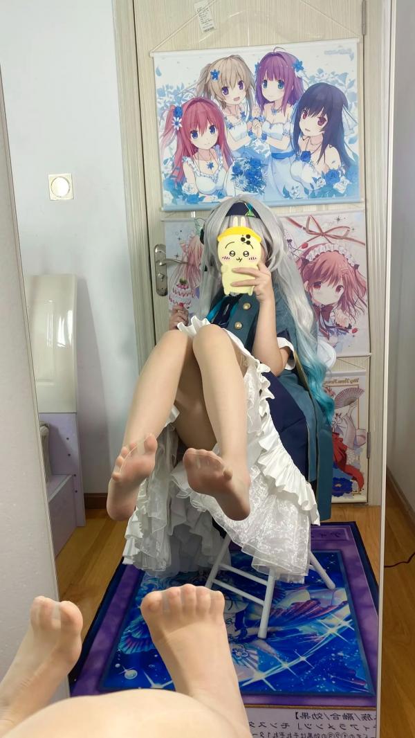    白栎Shirly - 流萤 Firefly 崩坏星穹铁道Cosplay镜面自拍丝袜私房写真 [76P]第58张图片