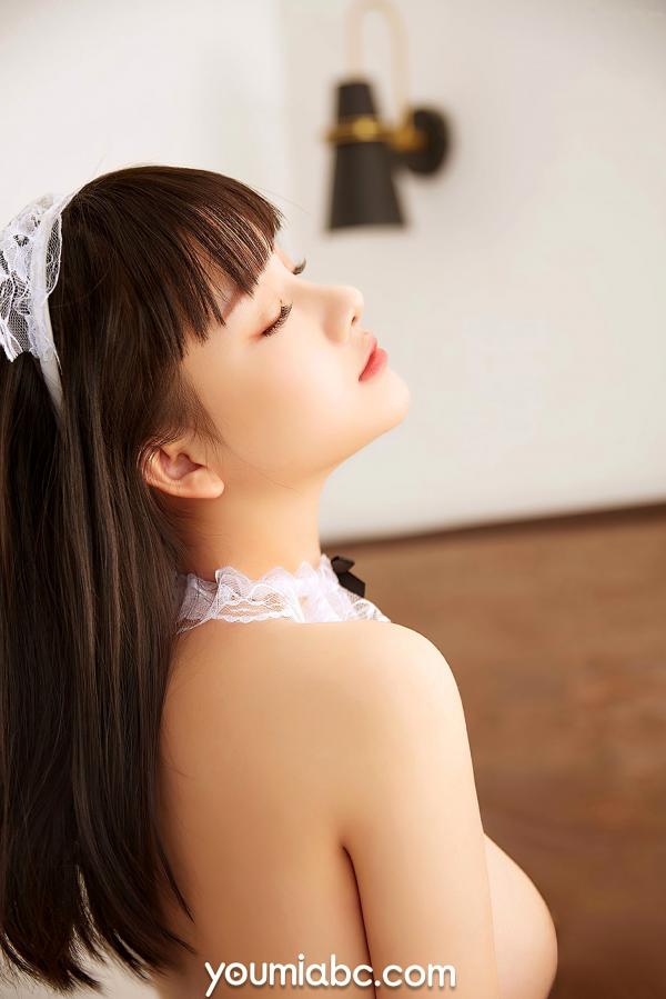    YouMi尤蜜-2021.02.19-尹兒《双面保姆（下）》：迷人女仆装角色扮演，性感网袜演绎居家制服诱惑，展现完美好身材第87张图片
