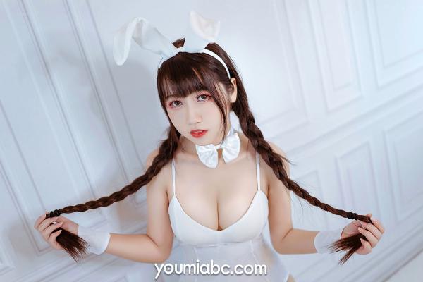    YouMi尤蜜-2021.01.29-呆猫-纯白诱惑《白兔侍女》角色扮演制服私房写真第8张图片