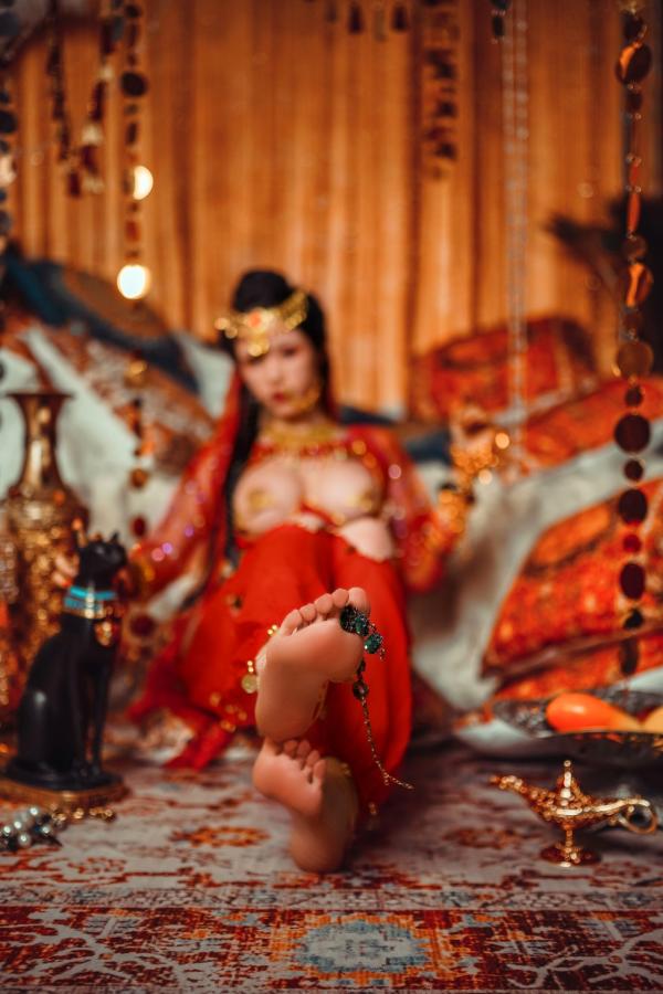    钛合金TiTi-塞上红鸾：华丽异域风情舞娘角色扮演，极致性感大尺度视觉盛宴第23张图片