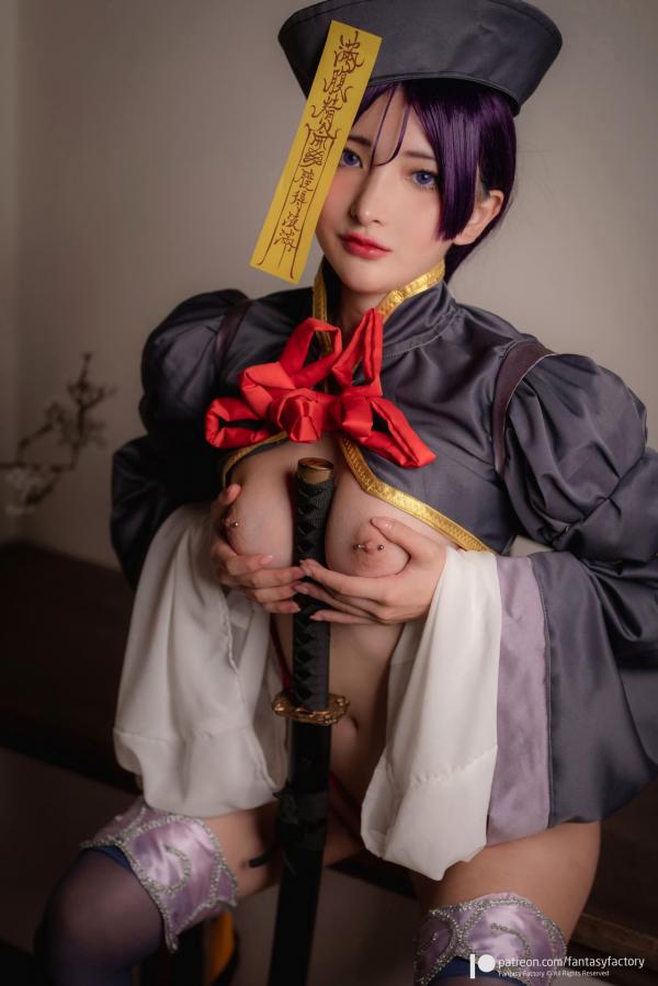    Fantasy Factory 小丁Ding僵尸娘Cosplay，赖光角色扮演，极致诱惑大尺度私房写真集第13张图片