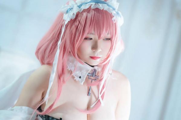    自闭颜球球(无颜小天使wy) - 碧蓝航线英仙座Cosplay，梦幻清纯女仆造型，绝美冷艳之姿，治愈系天使写真[27P]第2张图片