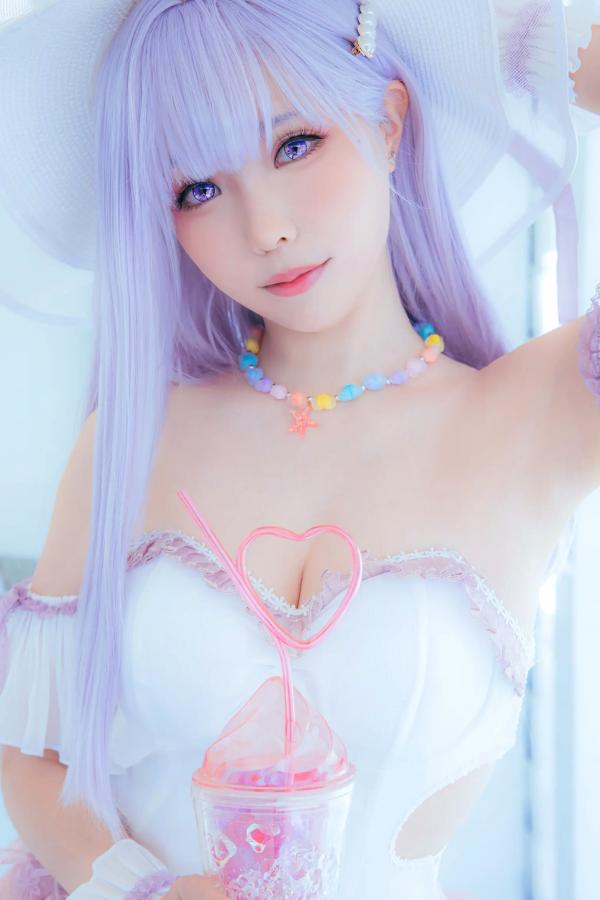    Ely_eee(ElyEE子) 碧蓝航线普利茅斯泳装Cosplay版 甜美夏日写真 [28P]第13张图片