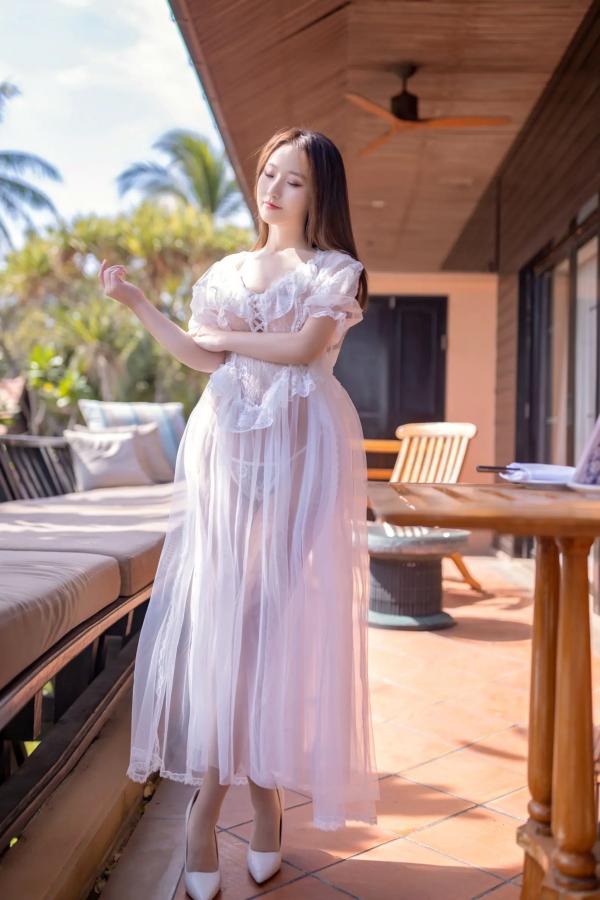    杏子 - 花期 白色蕾丝内衣私房照 居家清纯性感诱惑高清写真大赏 [105P]第9张图片