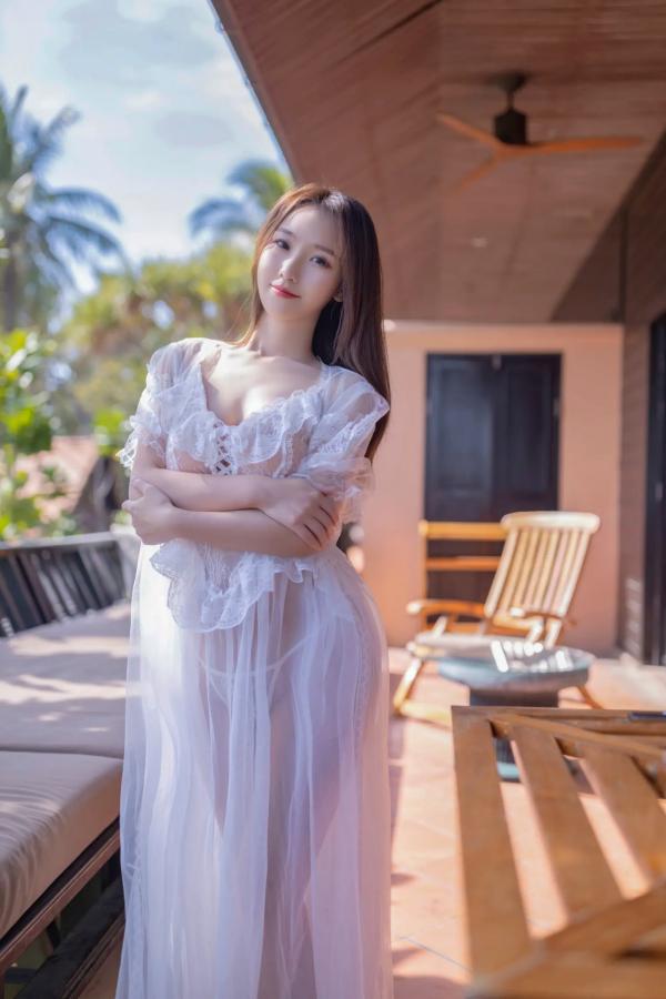    杏子 - 花期 白色蕾丝内衣私房照 居家清纯性感诱惑高清写真大赏 [105P]第10张图片