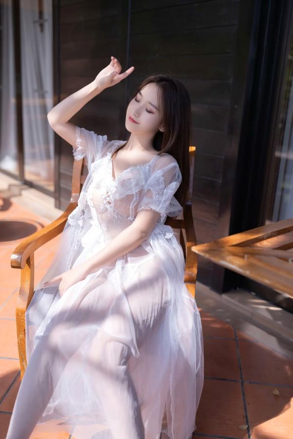    杏子 - 花期 白色蕾丝内衣私房照 居家清纯性感诱惑高清写真大赏 [105P]第13张图片