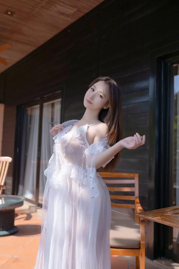    杏子 - 花期 白色蕾丝内衣私房照 居家清纯性感诱惑高清写真大赏 [105P]第14张图片