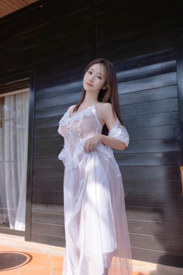    杏子 - 花期 白色蕾丝内衣私房照 居家清纯性感诱惑高清写真大赏 [105P]第15张图片