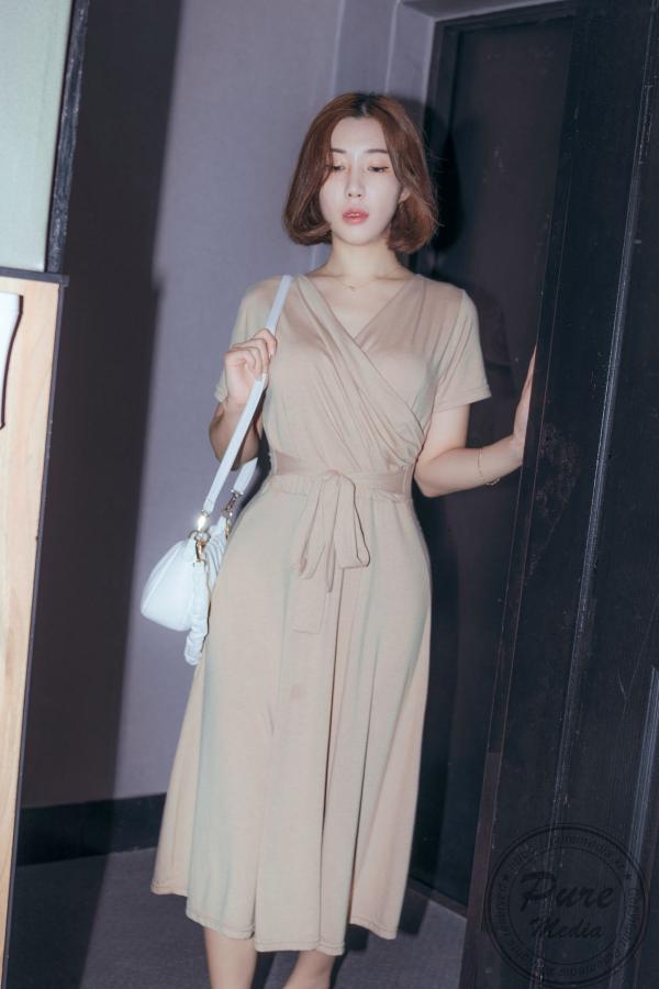    韩国美女Dohee大胆私密写真：肉色连衣裙诱惑，蕾丝尽显极致性感与大尺度风采 - Pure Media 280第12张图片