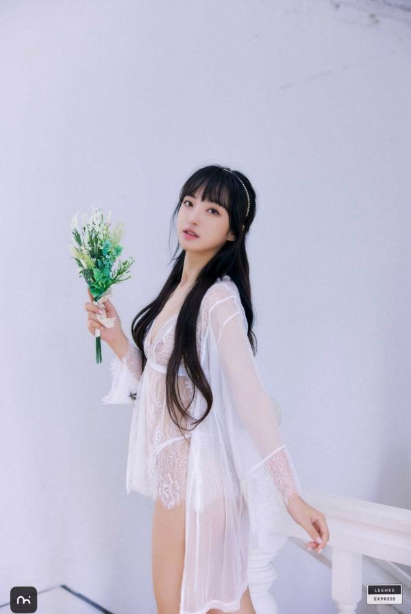    韩国美女-HaNari-轻透白纱私房写真-纯欲蕾丝诱惑-LEEHEE-EXPRESS-LEHF-152第23张图片