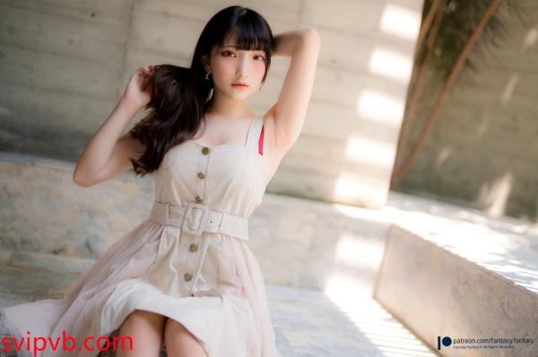    Fantasy Factory小丁Ding红色蕾丝内衣户外私房写真，清纯面孔与极品身材的极致诱惑第3张图片