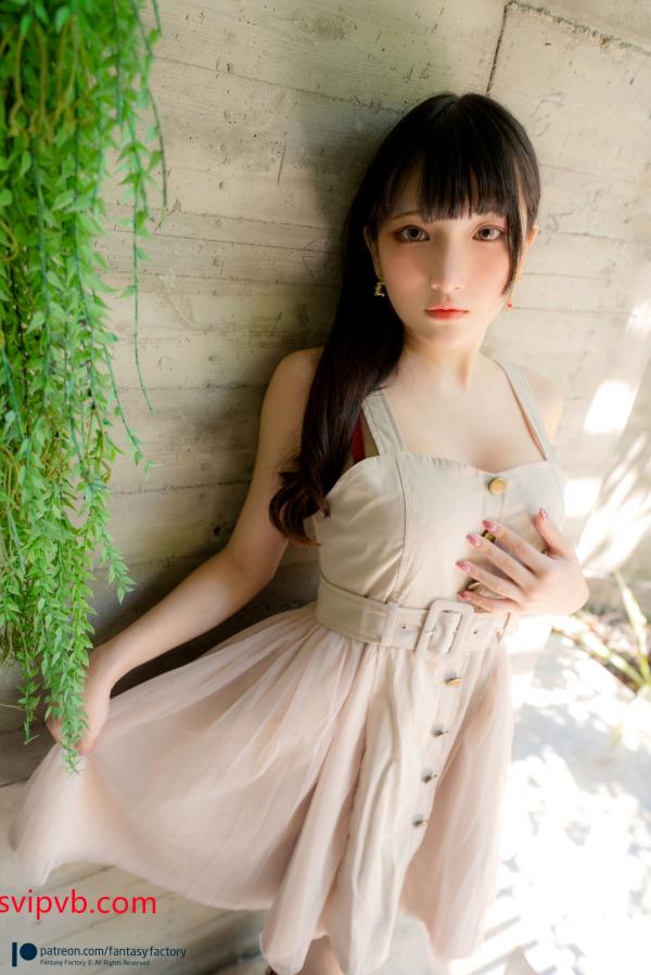    Fantasy Factory小丁Ding红色蕾丝内衣户外私房写真，清纯面孔与极品身材的极致诱惑第15张图片