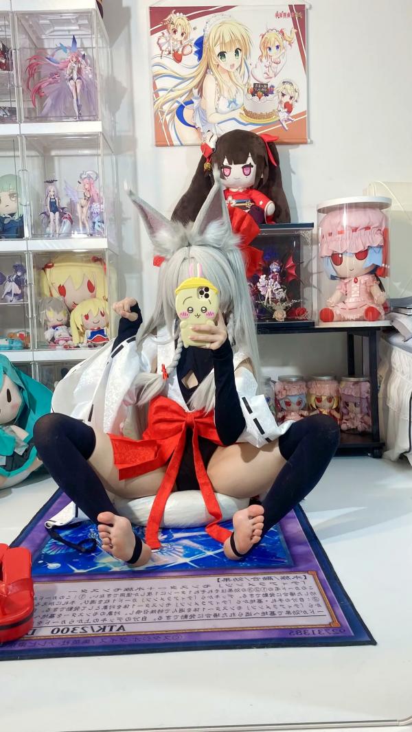    白栎Shirly - 朝凪 Asanagi 二次元动漫风cosplay狐耳萌娘手办房私房写真第3张图片