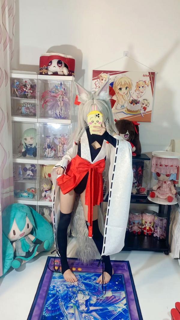    白栎Shirly - 朝凪 Asanagi 二次元动漫风cosplay狐耳萌娘手办房私房写真第5张图片