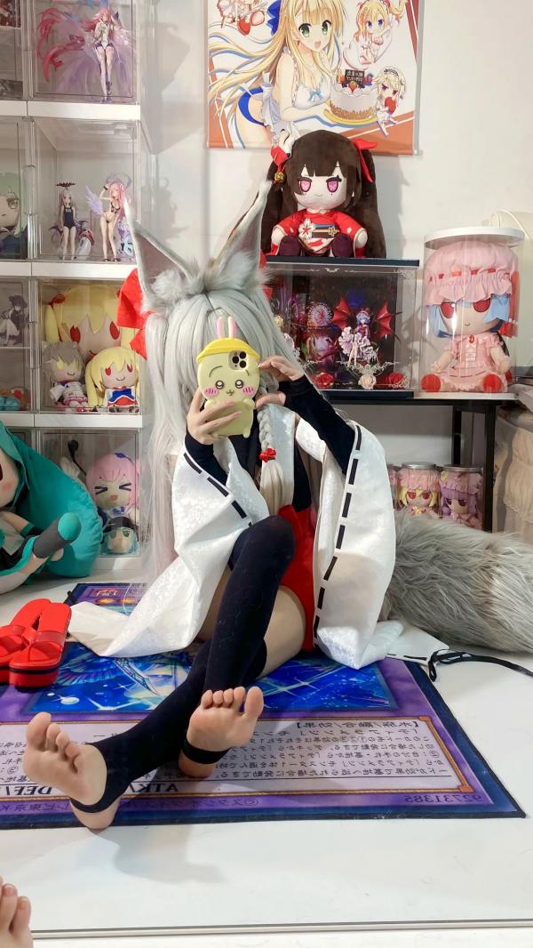    白栎Shirly - 朝凪 Asanagi 二次元动漫风cosplay狐耳萌娘手办房私房写真第6张图片