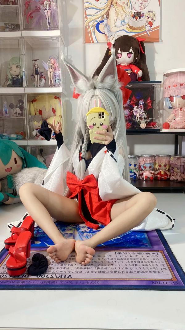    白栎Shirly - 朝凪 Asanagi 二次元动漫风cosplay狐耳萌娘手办房私房写真第8张图片