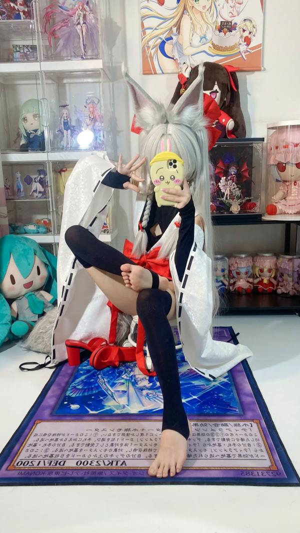    白栎Shirly - 朝凪 Asanagi 二次元动漫风cosplay狐耳萌娘手办房私房写真第9张图片