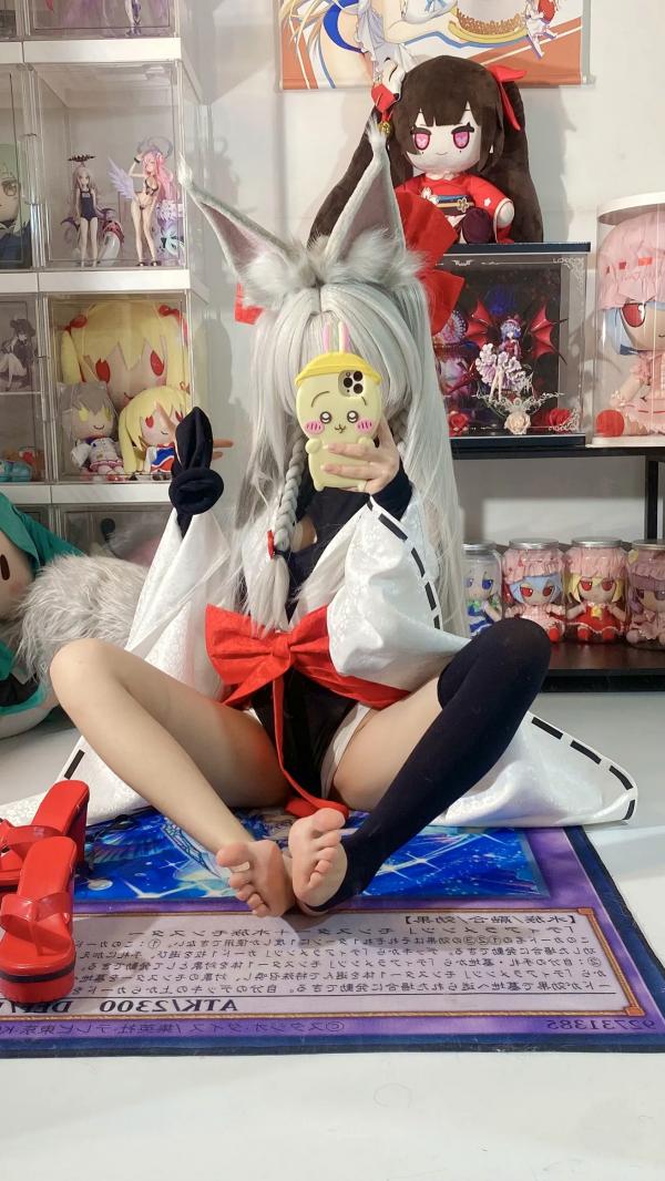    白栎Shirly - 朝凪 Asanagi 二次元动漫风cosplay狐耳萌娘手办房私房写真第13张图片