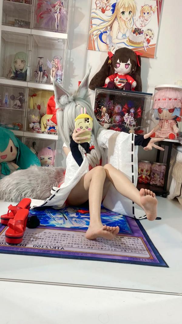    白栎Shirly - 朝凪 Asanagi 二次元动漫风cosplay狐耳萌娘手办房私房写真第14张图片