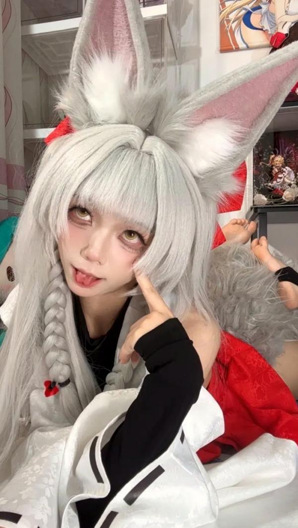    白栎Shirly - 朝凪 Asanagi 二次元动漫风cosplay狐耳萌娘手办房私房写真第15张图片