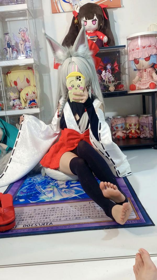    白栎Shirly - 朝凪 Asanagi 二次元动漫风cosplay狐耳萌娘手办房私房写真第17张图片
