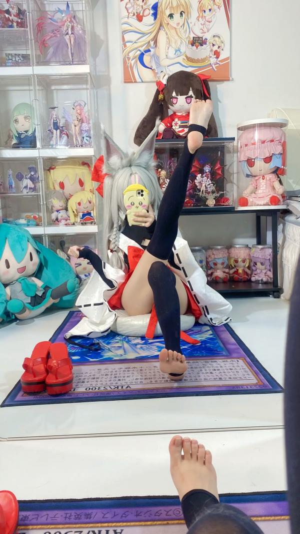    白栎Shirly - 朝凪 Asanagi 二次元动漫风cosplay狐耳萌娘手办房私房写真第22张图片